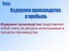 Издержки производства и прибыль предприятия