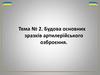 Будова основних зразків артилерійського озброєння. Лафет