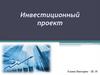 Инвестиционный проект