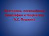 Викторина, посвящённая биографии и творчеству А.С. Пушкина