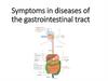 Symptoms in diseases of the gastrointestinal tract