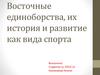 Восточные единоборства, их история развития как вида спорта