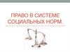 Право в системе социальных норм