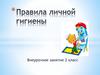 Правила гигиены для детей