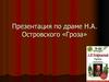 Драма Н.А. Островского «Гроза»