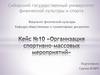 Организация спортивно-массовых мероприятий