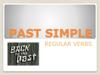 Past simple regular verbs