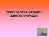 Уровни организации живой природы
