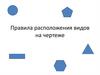 Правила расположения видов на чертеже