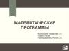 Математические программы