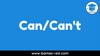 Can/Can't