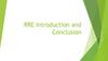 RRE Introduction and Conclusion