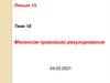 Механизм правового регулирования