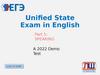 Unified state exam in english. Speaking