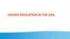 Higher education in the USA