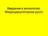 Введение в ангиологию. Микроциркуляторное русло