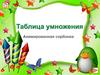 Таблица умножения. Анимированная сорбонка