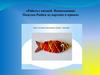 Работа с ниткой. Наматывание. Поделка "Рыбки из картона и пряжи"