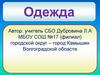 Одежда. Что относится к праздничной одежде?