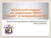 "Школьный стадион" на территории МБОУ "Лицей" в микрорайоне №7