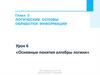 Логические основы обработки информации. Алгебра логики