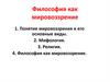 Философия как мировоззрение