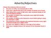 Adverbs/Adjectives