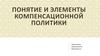 Понятие и элементы компенсационной политики
