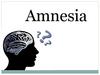 Amnesia. Types of amnesia