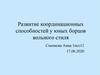 Развитие координационных способностей у юных борцов вольного стиля