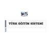 Türk egitim sistemi