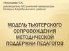 Модель тьютерского сопровождения методической поддержки педагогов