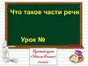 Части речи
