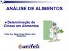 Análise de alimentos
