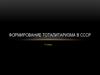 Формирование тоталитаризма в СССР. 11 класс