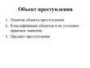 Объект преступления