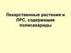 Лекарственные растения и ЛРС, содержащие полисахариды