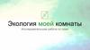 Экология моей комнаты