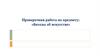 Проверочная работа по предмету: «Беседы об искусстве»