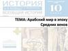 Арабский мир в эпоху Средних веков
