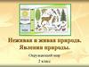Неживая и живая природа. Явления природы. Окружающий мир. 2 класс