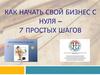Как начать свой бизнес с нуля – 7 простых шагов