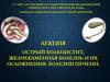 Острый холецистит, желчекаменная болезнь и их осложнения. Болезни печени