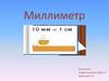 Единица длины миллиметр