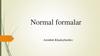 Normal formalar