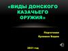 Виды Донского казачьего оружия