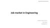 Job market in Engineering