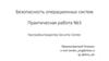 Безопасность операционных систем (Практическая работа №3)