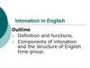Intonation in English