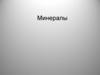 Минералы